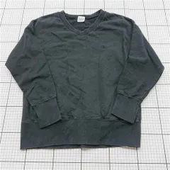 ◇ ⊇ チャンピオン Champion CWSL006R Vネック スウェット ブラック系 メンズ M E  【1511100010640】