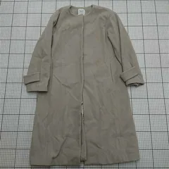◇ ⊇ ユナイテッドトウキョウ UNITED TOKYO ノーカラーコート ベージュ系 サイズ2 レディース E  【1511100012354】