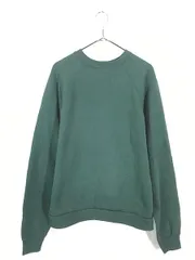 古着 90s USA製 Tultex 無地 プレーン ラグラン スウェット トレーナー グリーン L 