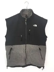 古着 90s TNF The North Face デナリ フリース ベスト 黒×グレー XL 古着 
