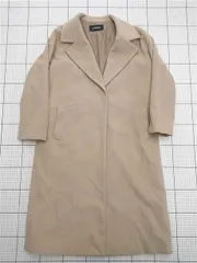 ◇ ⊇ フィロモ Filomo カシミヤ混ウールコート ベージュ系 M レディース E  【1511100012569】