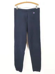 古着 90s USA製 Champion Reverse Weave ワンポイント リバース スウェット パンツ 紺 M 古着 