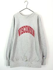 80s チャンピオン×リバースウィーブ WISCONSIN スウェット USA製