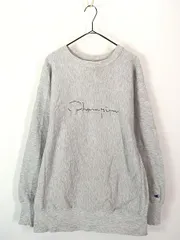 古着 90s USA製 Champion Reverse Weave BIG ロゴ 刺しゅう リバース スウェット XL 古着 