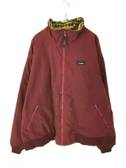 古着 80s LL Bean 「Warm-up Jacket」 総柄 フリース ライナー シェルド ウォームアップ ジャケット XL位 