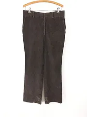 古着 80s USA製 LL Bean 太畝 ベロア コーデュロイ トラウザーズ パンツ コーズ ストレート ブラウン W31 L30 