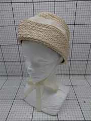 ◇ ⊂ サマンサモスモス Samansa Mos2 ストローハット リボン付き ナチュラル系 レディース E  【1511110024941】