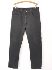 古着 90s Canada製 Levi's 505-0260 サルファ スーパー ブラック デニム パンツ ジーンズ スリム W35 L32 
