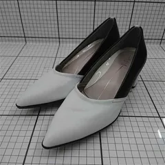 ◇ Θ フィットフィット fitfit バイカラーパンプス ブラック系×ホワイト系 レディース E  【1511110028130】