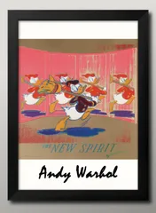 15850アンディ ウォーホル Donald Duck ドナルドダック A3 サイズ ポスター アート おしゃれ 絵画 インテリア 北欧 イラスト マット紙 艶消し アートパネル 額 フレーム デザイン 壁掛け ギフト 新築祝い ディスプレイ