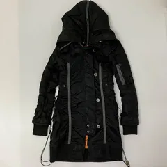 ◆ AVIREX アヴィレックス モッズコート N-3B ロング丈 フライトジャケット アウター ブラック Sサイズ レディース 古着 1.3kg