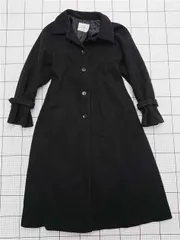 ◇ ⊇ ナイスクラップ NICE CLAUP ロングコート ブラック系 M レディース E  【1511110029090】