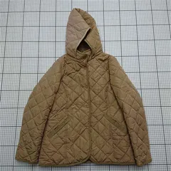 ◇ ⊇ ビームスハート BEAMS HEART キルティングフードジャケット ベージュ系 S レディース E  【1511110028932】