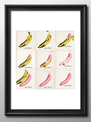 15580アンディ ウォーホル バナナ BANANA A3 サイズ ポスター アート おしゃれ 絵画 インテリア 北欧 イラスト マット紙 艶消し アートパネル 額 フレーム デザイン 壁掛け ギフト 新築祝い ディスプレイ