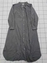 ◇ ⊂ ワンピース サニークラウズ Sunny Clouds シャツワンピース グレー系 LTサイズ レディース E  【1511110029694】