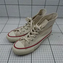 ◇ Θ コンバース Converse オールスター ハイカット キャンバススニーカー 生成り メンズ E  【1511110032281】