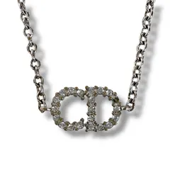 クリスチャンディオール　Christian Dior Clair D Lune ラインストーン　CDロゴ　ブレスレット　シルバー金具　SV