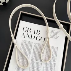 斜めがけOK！ショルダーストラップ　 ロング　斜めがけ　 肩掛け　ベージュ