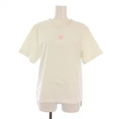 アディダス バイ ステラマッカートニー adidas by Stella McCartney Tシャツ カットソー 半袖 クルーネック ロゴ M 白 /BM