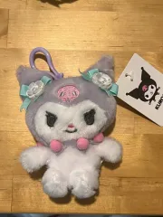新品 Sanrio クロミ ぬいぐるみ キーホルダー パープル ホワイト