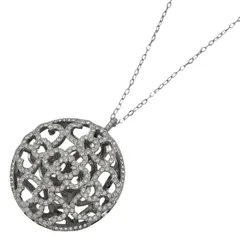 【在庫一掃】 スワロフスキー SWAROVSKI クリスタル デザイン ネックレス ハート ジルコニア ロング ネックレス メタル シルバー レディース 【中古】