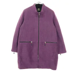 美品 AMIPOISON アミポイズン 長袖 ジップジャケット 42 パープル レディース 古着