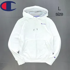 Champion チャンピオン　ワンポイントロゴ　プルオーバー スウェット パーカー ホワイト