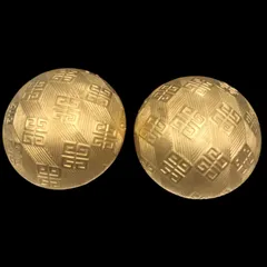 希少 GIVENCHY ジバンシー イヤリング ゴールド 大振り 4Gロゴ総柄 刻印 耳飾り ヴィンテージ ジュエリー アクセサリー