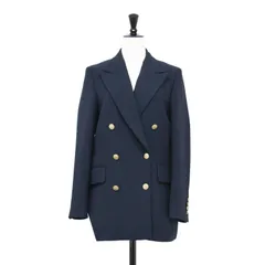 BEAUTY&YOUTH ビューティアンドユース ジャケット ネイビー 紺 サイズ:XS | 24秋冬 毛ブレンド ダブル ジャケット / ブレザー | テーラード サイドベンツ ゴールド ボタン | 日本製 | アウター 上着【レディース】【中古】
