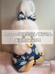 No.CHIM-1207　チムコスL　サロペットとリボンセットC　チムたんLに似合います　やわらかL　20251202-03　#モンチッチのお友達　琥珀堂　Mofmof_Kurumi