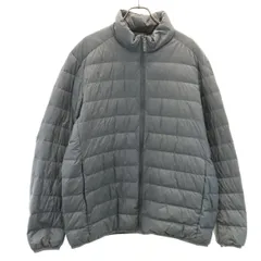 美品 UNIQLO ユニクロ ウルトラライトダウンジャケット XL グレー メンズ 古着
