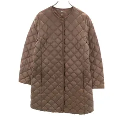 UNIQLO ユニクロ ウルトラライト ダウンコート XL ブラウン系 コンパクト レディース 古着