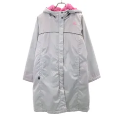 adidas アディダス ベンチコート M グレー 中綿 レディース 古着