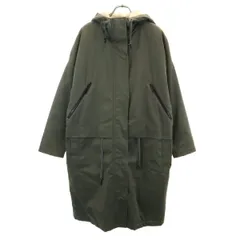 LENER レネール フランス製 フーデッド コート 38 カーキ 裏ボア レディース 古着