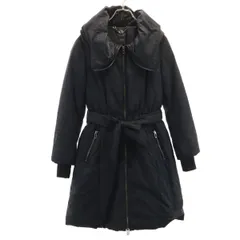 ARMANI EXCHANGE アルマーニエクスチェンジ パイソン柄 ダウンコート XS ブラック レディース 古着のサムネイル