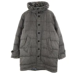 PS Paul Smith ピーエスポールスミス フーデッド ダウンコート L グレー メンズ 古着
