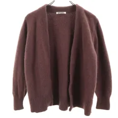 SNIDEL スナイデル 長袖 ニットカーディガン F 小豆色 レディース 古着