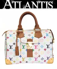 ルイヴィトン Louis Vuitton スピーディ30 ミニボストンバッグ ハンドバッグ マルチカラー 白 M92643 【72765】
