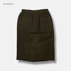 90s GIVENCHY Life ウールスカート カーキブラウン 11号