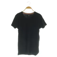 ポールスミス PAUL SMITH Vネック 半袖 カットソー Tシャツ M ブラック 黒 /MY ■OS