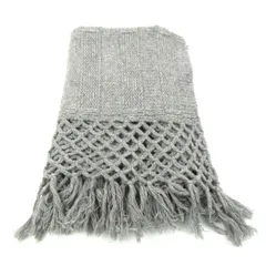 セオリーリュクス ストール ウール カシミヤ ニット ブランド レディース ﾌﾘｰサイズ グレー theory luxe 【中古】