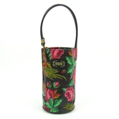 フェイラー ペットボトルケース パラディス 鳳凰柄 水筒入れ ポーチ ブランド レディース ブラック FEILER 【中古】