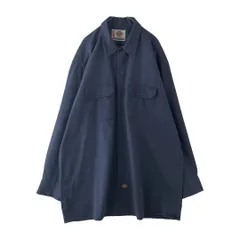 Dickies　デザインシャツ　USA古着　XL　フェード　リアル　ワーク