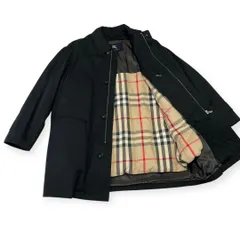 バーバリーコート M 日本製　ライナー　暖かい　ネイビー　ステンカラー　アウター