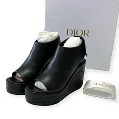 Dior ディオール ATTITUDE ウェッジソール サンダル カーフスキン