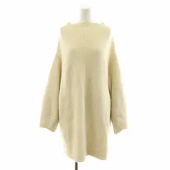 フレイアイディー FRAY I.D 23AW ラクーンニットミニワンピース 長袖 F アイボリー FWNO234043 /AN32