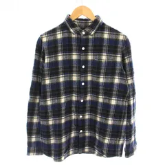 ザノースフェイス THE NORTH FACE L/S WOOL SHIRT ロングスリーブウールシャツ ネルシャツ チェック 長袖 M 青 カーキ 白 NR61408 /YM