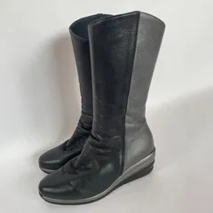 【美品】Fizz Reen  フィズリーン　ストレッチロングブーツ　コンフォート　22.0EE ブラック