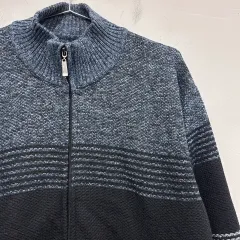 ジャックフィールド インナーモヘア ハイネック パータン ニット ジップアップ