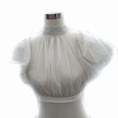 スナイデル SNIDEL ボレロ カーデガン ショート丈 オーガンジー 0 小さいサイズ グレージュ /SM35